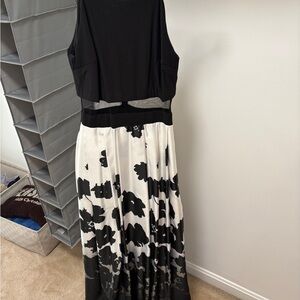 Elegant Black and White Formal or Prom Dress